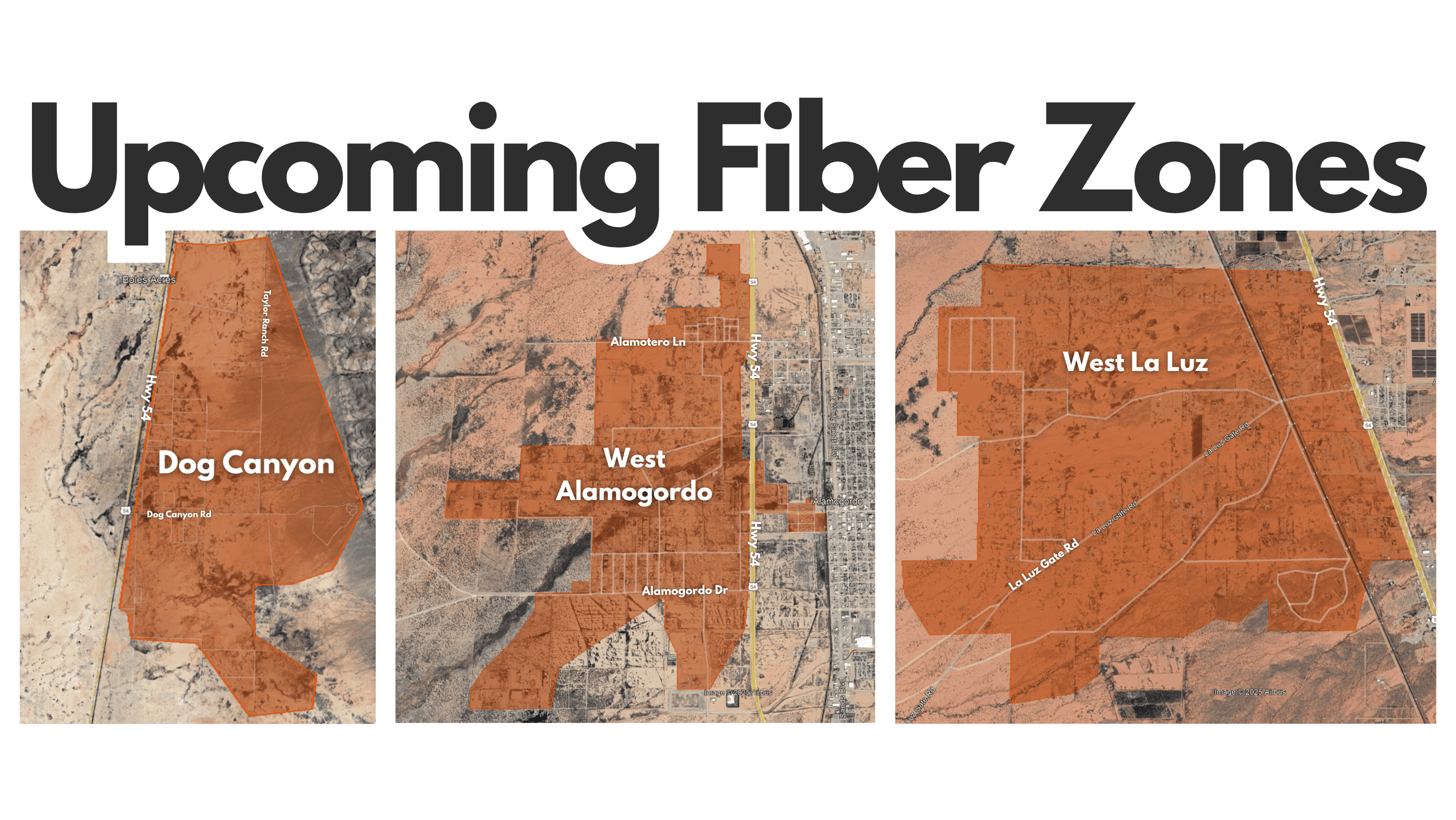 Upcoming Fiber Zones